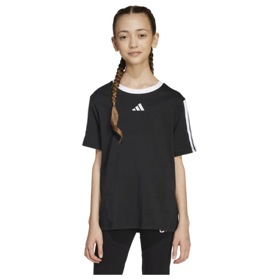 Adidas Παιδική κοντομάνικη μπλούζα Essentials 3-Stripes Boyfriend Tee